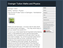 Tablet Screenshot of graingertuition.co.uk